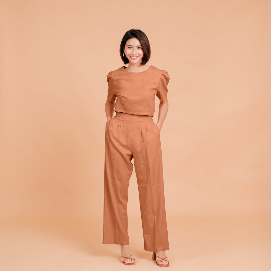 Ives Wide Leg Linen Trousers